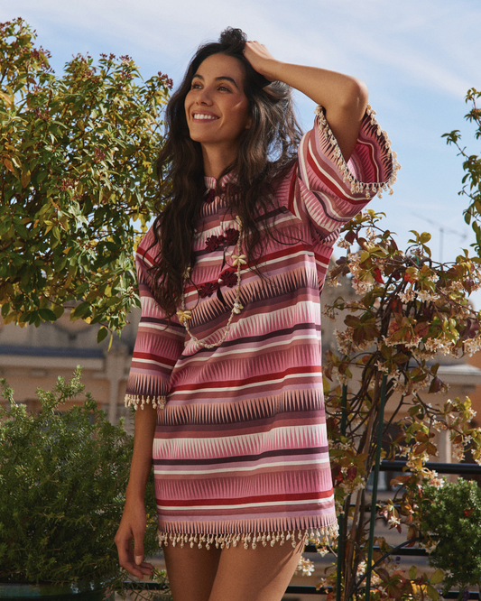 Panamá Pink Shells Dress · detalle 2