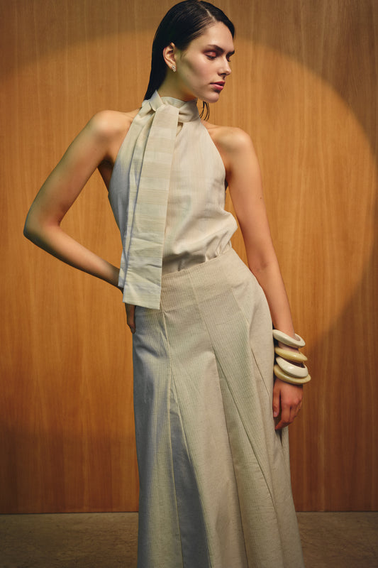 Falda Vela Midi Crudo de IPA Brand · detalle 4