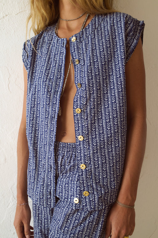 Top Sa Rápita Josephine print vegetal