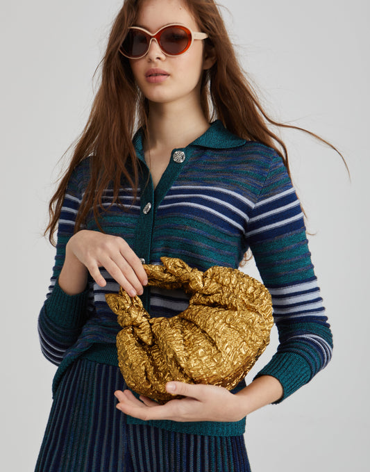 Bolso Bernatta Mini dorado de Laia Alen – Laia Alen · PORTICO Concept, Turó Park Barcelona (vista 2)