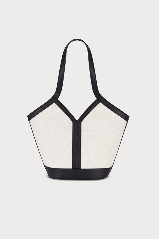Bolso Gaia Black Linen de Carnevale Madrid · detalle 1