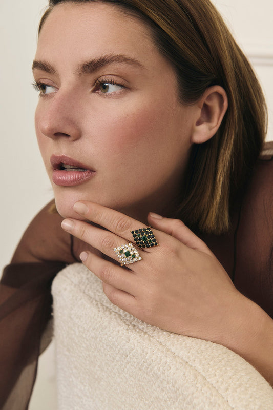 Anillo Lanzadera Cosima Blanco