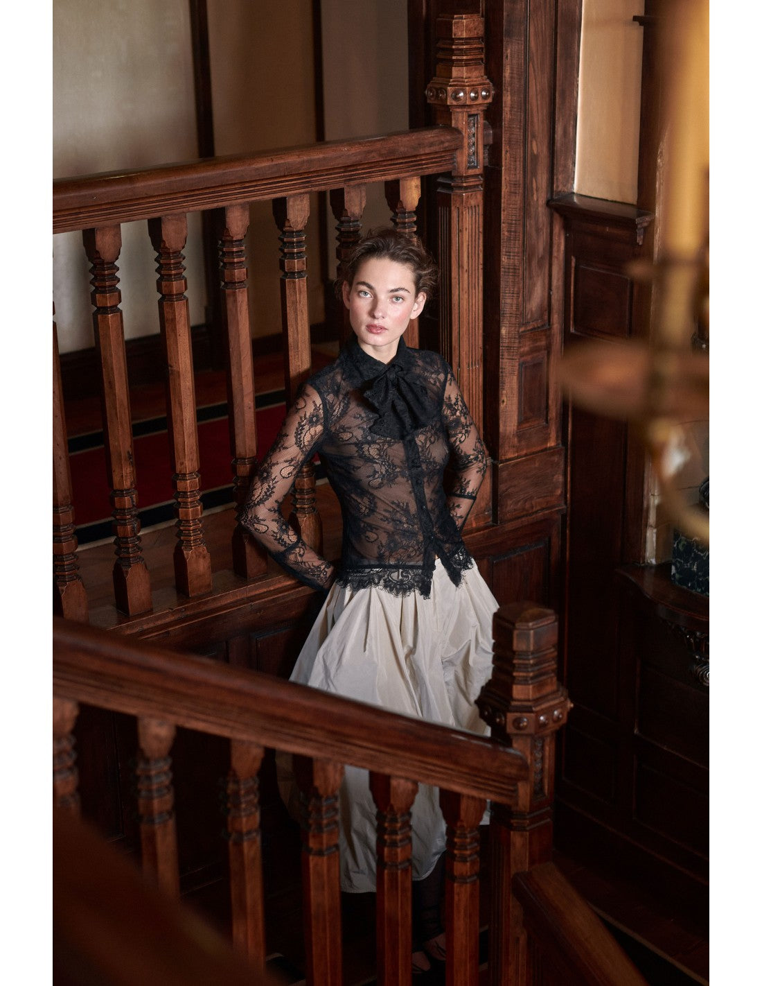 Camisa Laurel Negra de Zaitegui studio · detalle 1