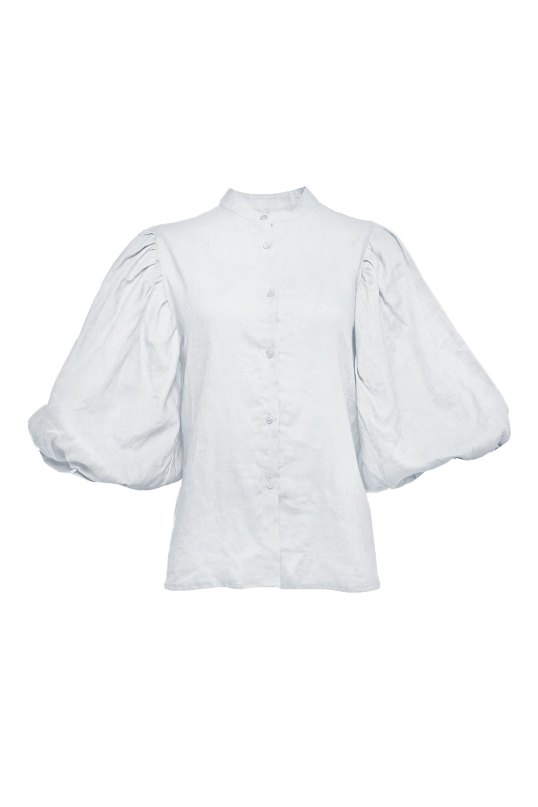Blusa Iconic Lino Blanca Monbali Collection — silueta amplia, lino blanco