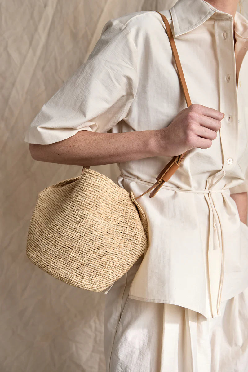 Natural Raffia Basket de Noumad Bags. Portico Concept, Turó Park, Barcelona. 
