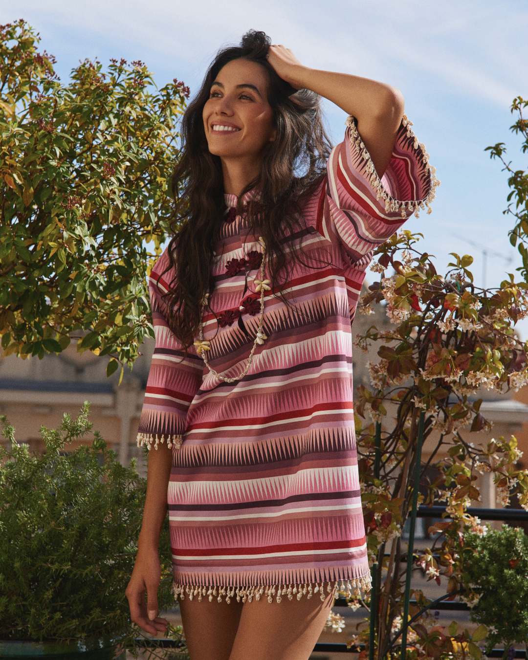 Panamá Pink Shells Dress · detalle 2