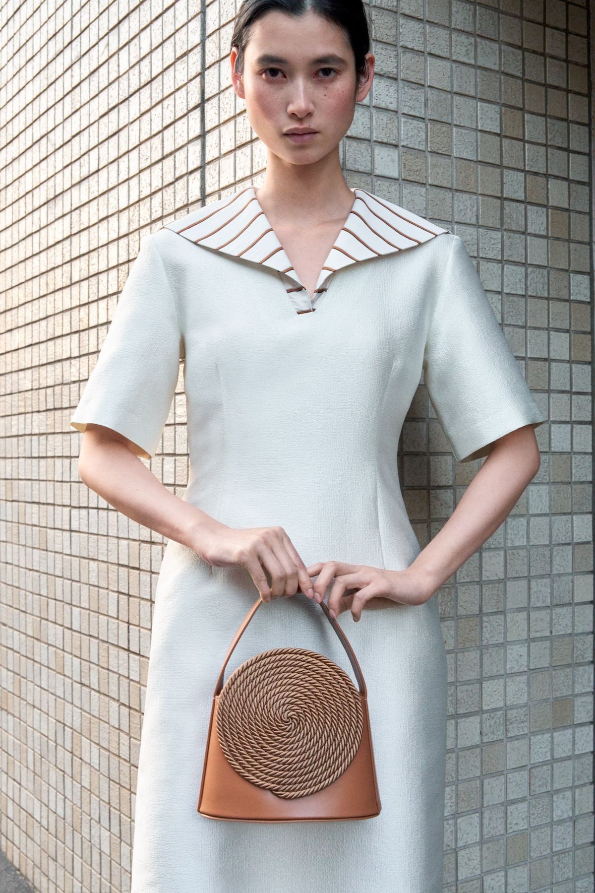 Bolso Gunther Camel de Destree · detalle 4