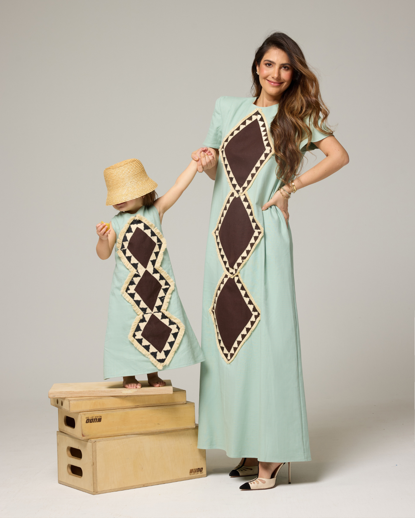 VESTIDO CORAZÓN TURQUESA