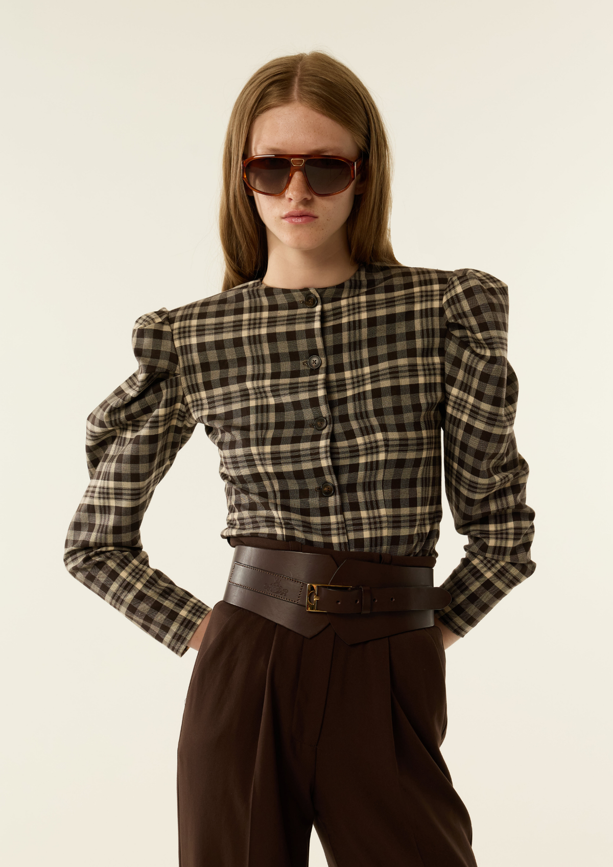 Camisa Sade Cuadros de IQ Collection · detalle 5