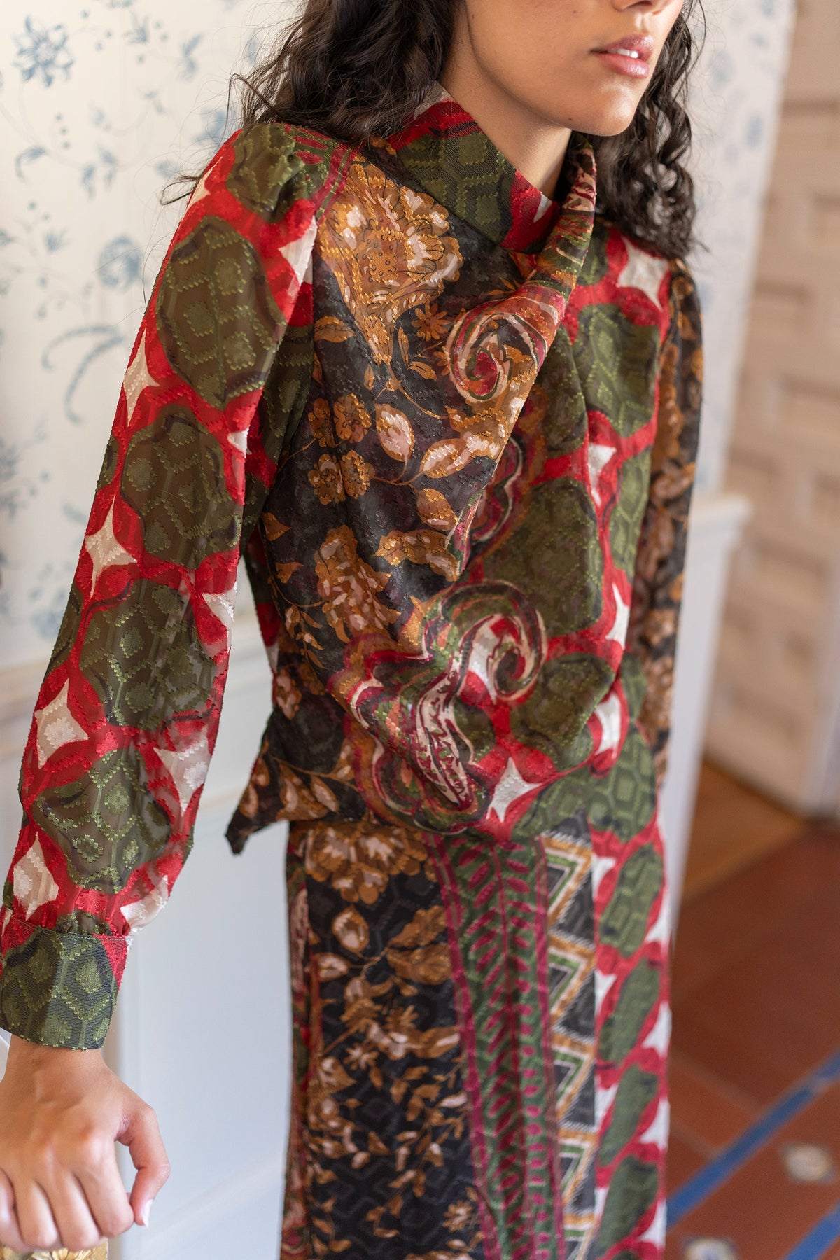 Camisa Boho de Vanó Studio, vista frontal
