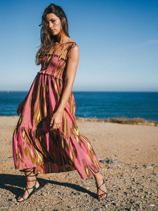 Soleia Dress de Cosmology · 100% algodón Ikat tejido a mano