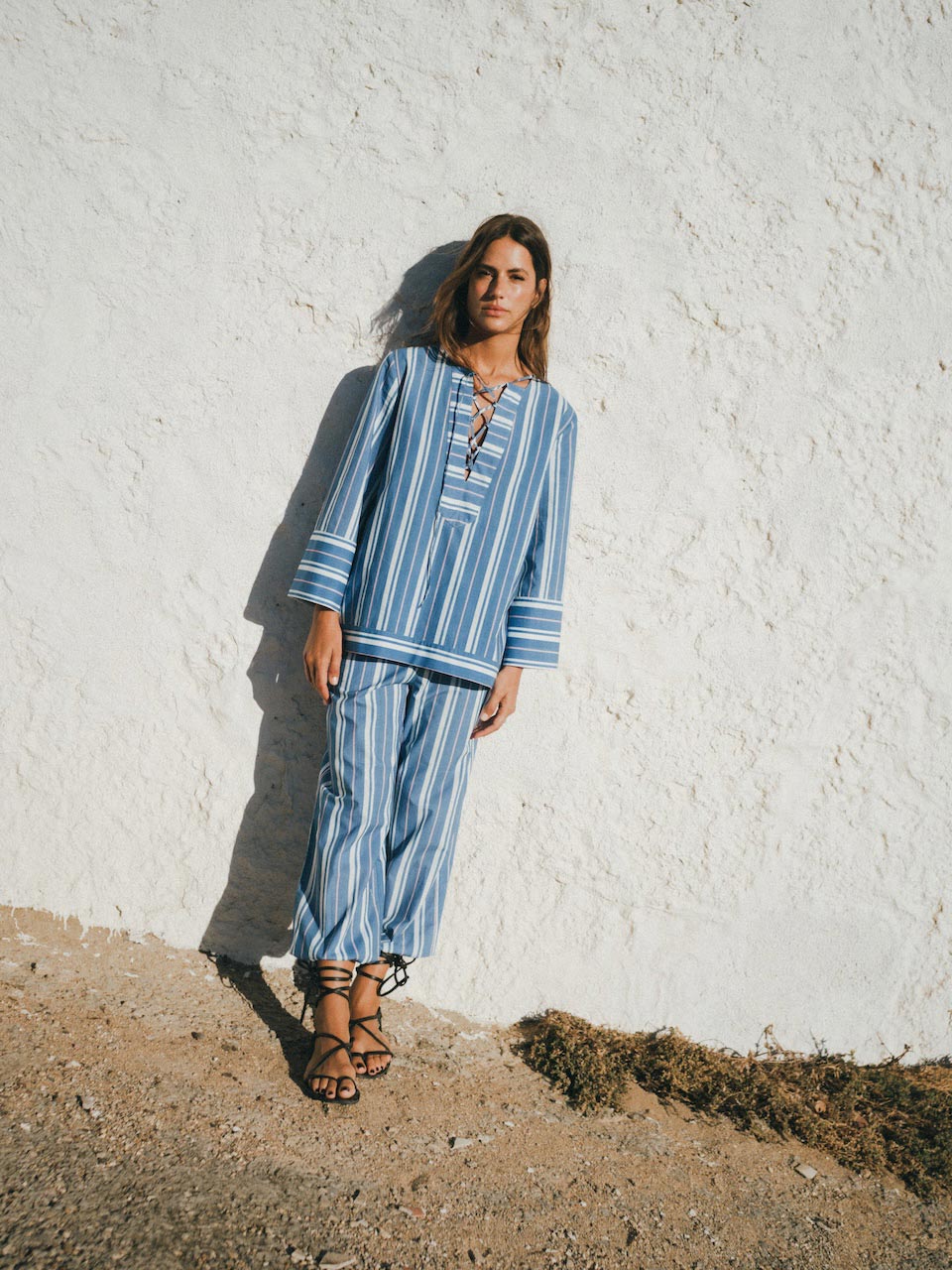 Althea Shirt de Cosmology · 100% algodón orgánico a rayas