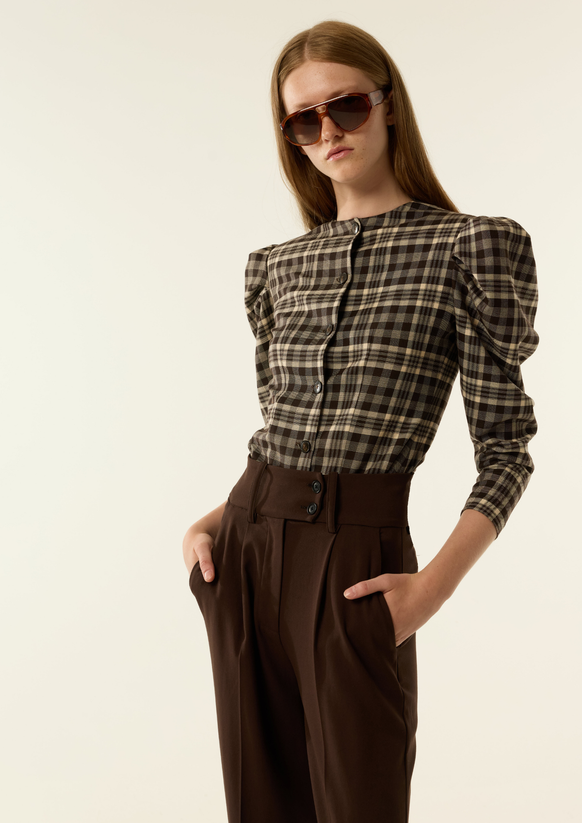 Camisa Sade Cuadros de IQ Collection · detalle 7