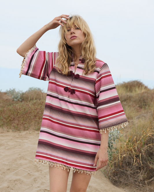 Panamá Pink Shells Dress · detalle 5