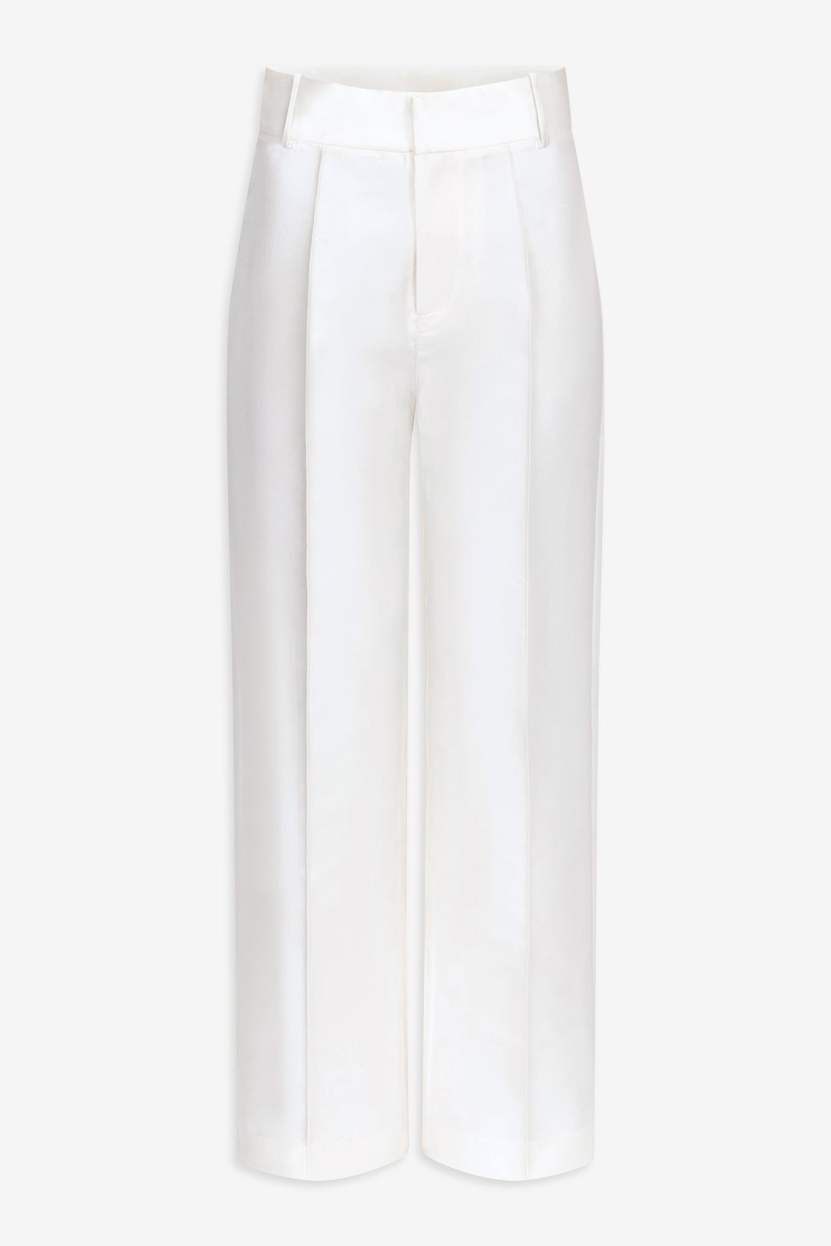 Pantalón Yoshitomo Satén Blanco de Destree · satén de seda