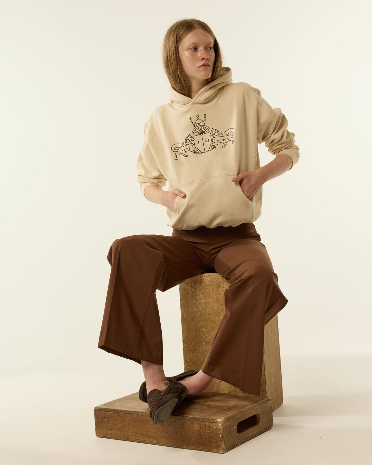 Sudadera Leo Beige de IQ Collection · detalle 3