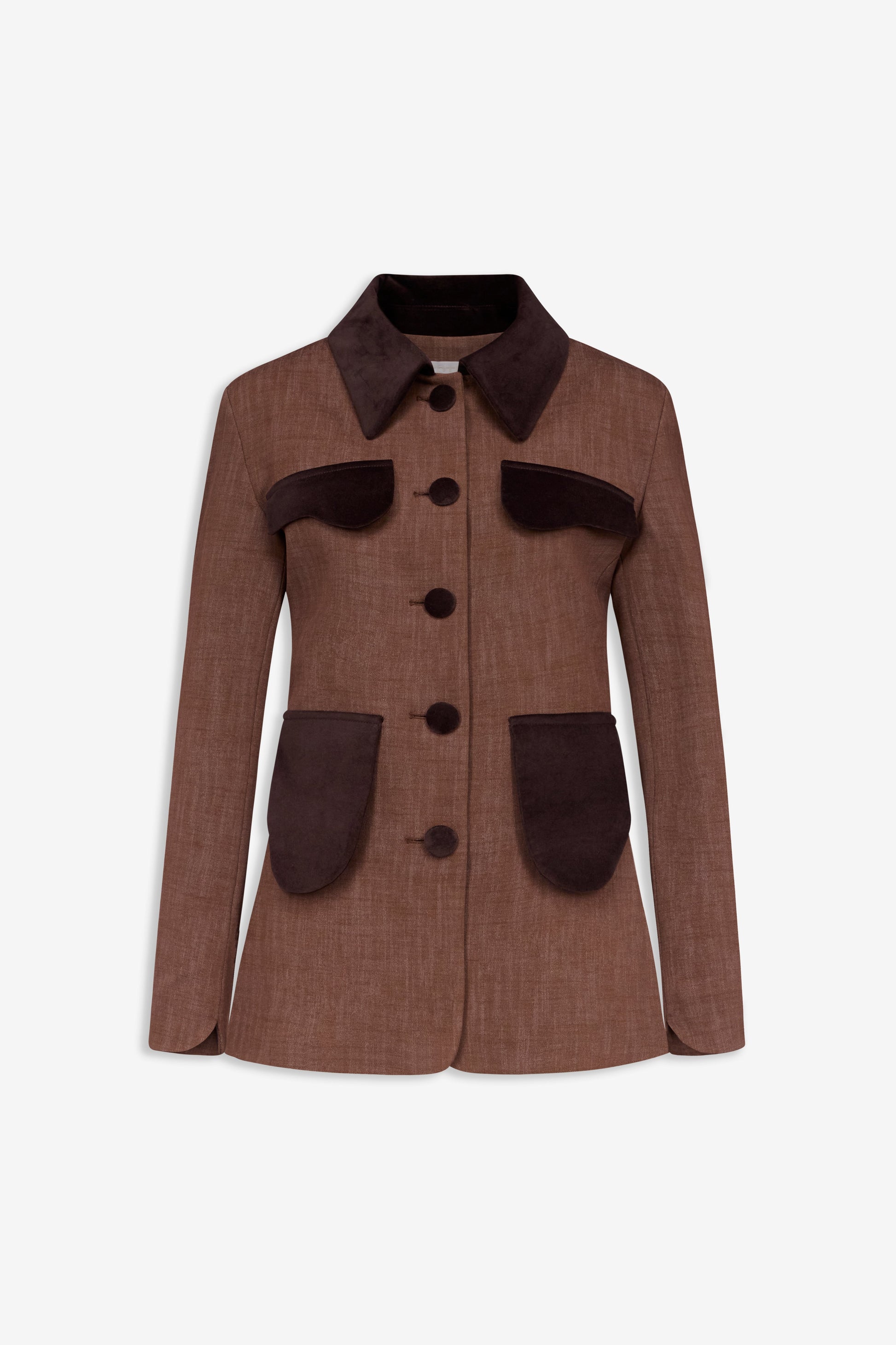 Chaqueta Tamara Marrón de Destree · detalle 1