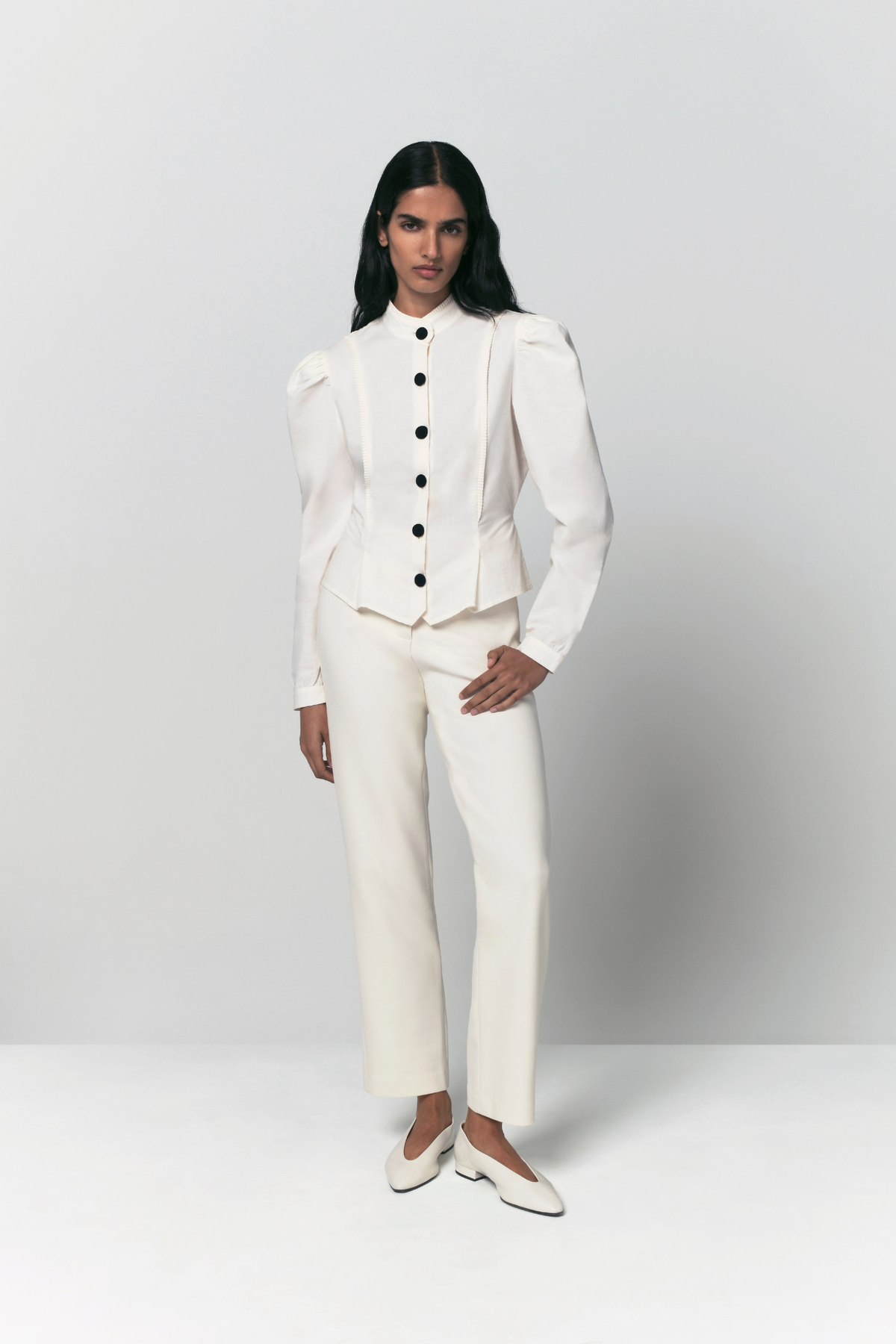 Blusa Luchita Crudo de Destree · detalle 2