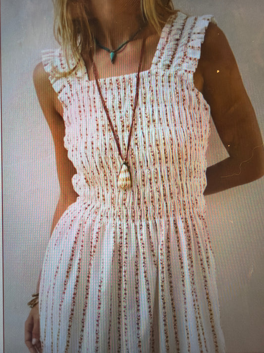 Vestido Isla sand flower