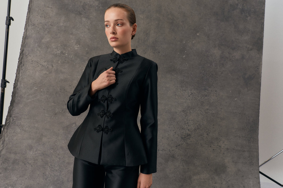 Chaqueta Shanghai Black de Laganini · detalle 3