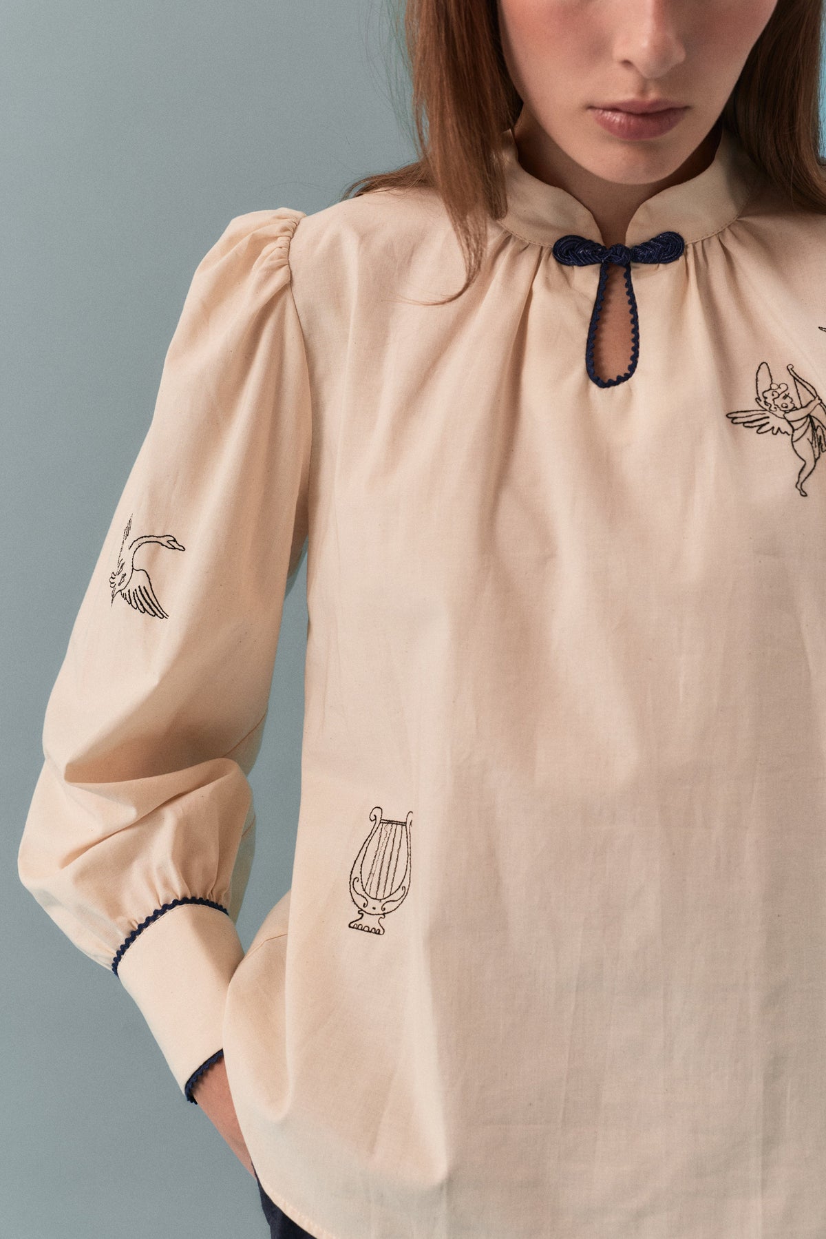 Camisa Kyoto Fog de Laganini · detalle 2