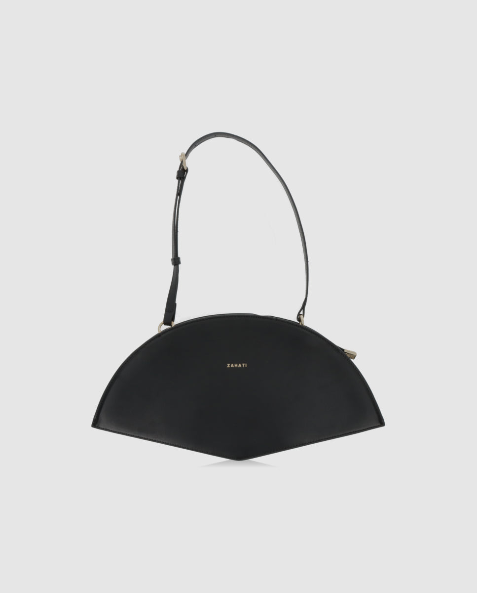 Bolso Abanico Lissé Negro de Zahati · detalle 9