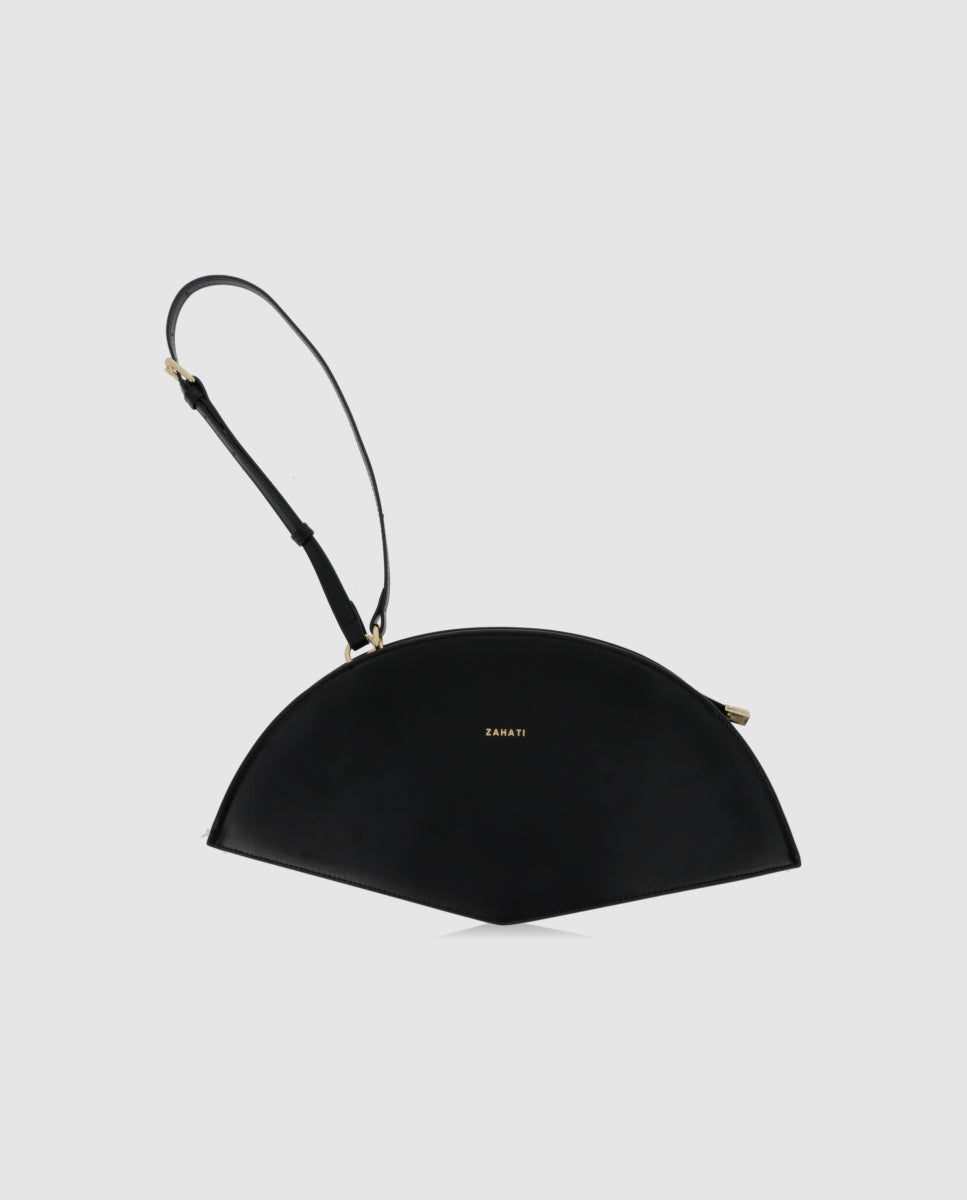 Bolso Abanico Lissé Negro de Zahati · detalle 7