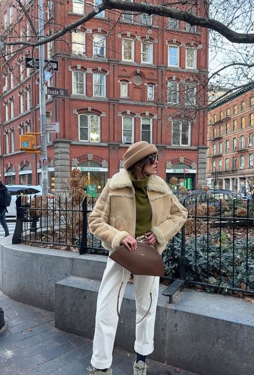 Bolso Abanico Lissé Marrón de Zahati · detalle 1