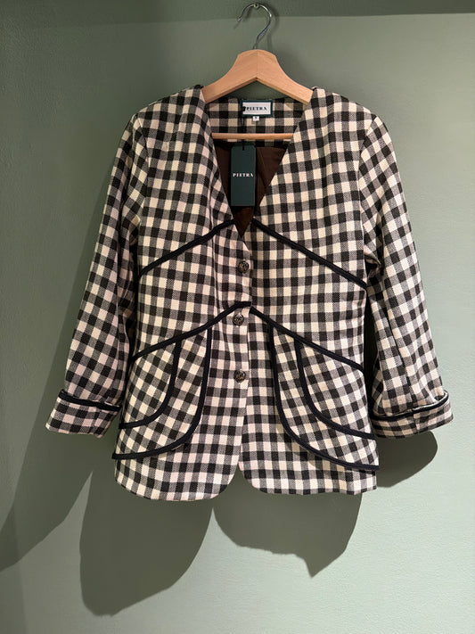 Chaqueta cuadros verde