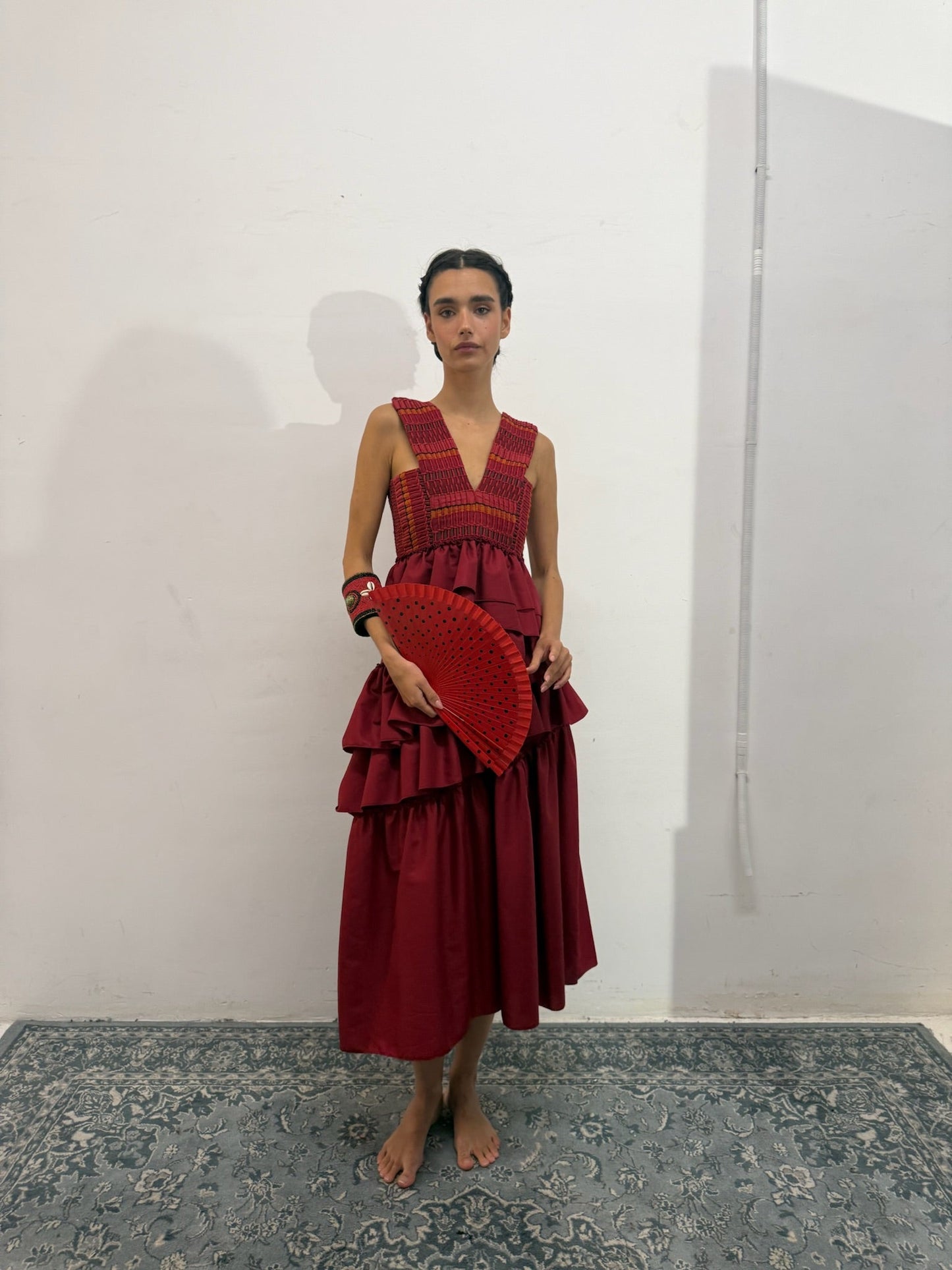 Vestido Cas Vino de Baudesson · detalle 4