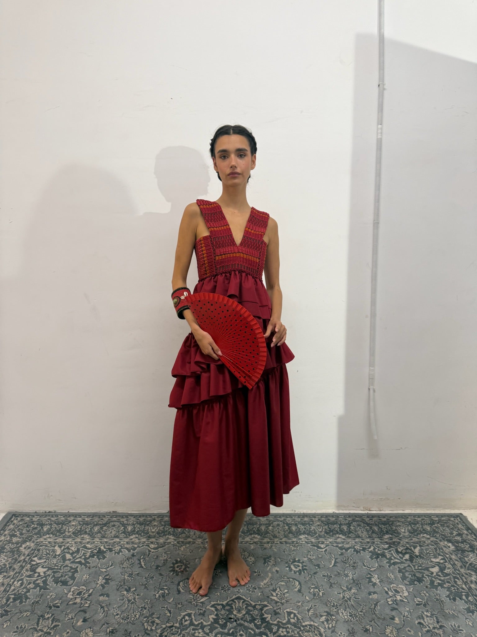 Vestido Cas Vino de Baudesson · detalle 4