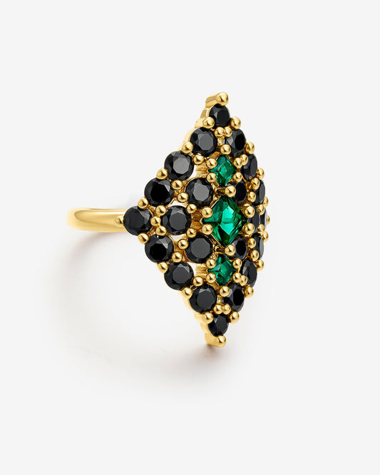 ANILLO LANZADERA COSIMA NEGRO