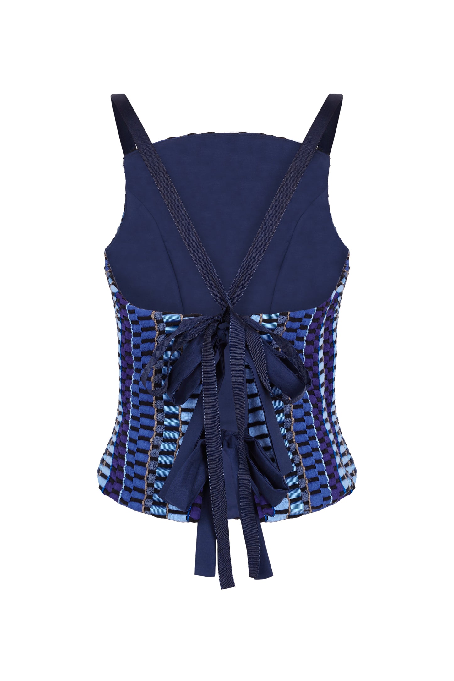 Top Ipanema Lazuli de Baudesson, algodón, seda y tejido de telar · detalle 7