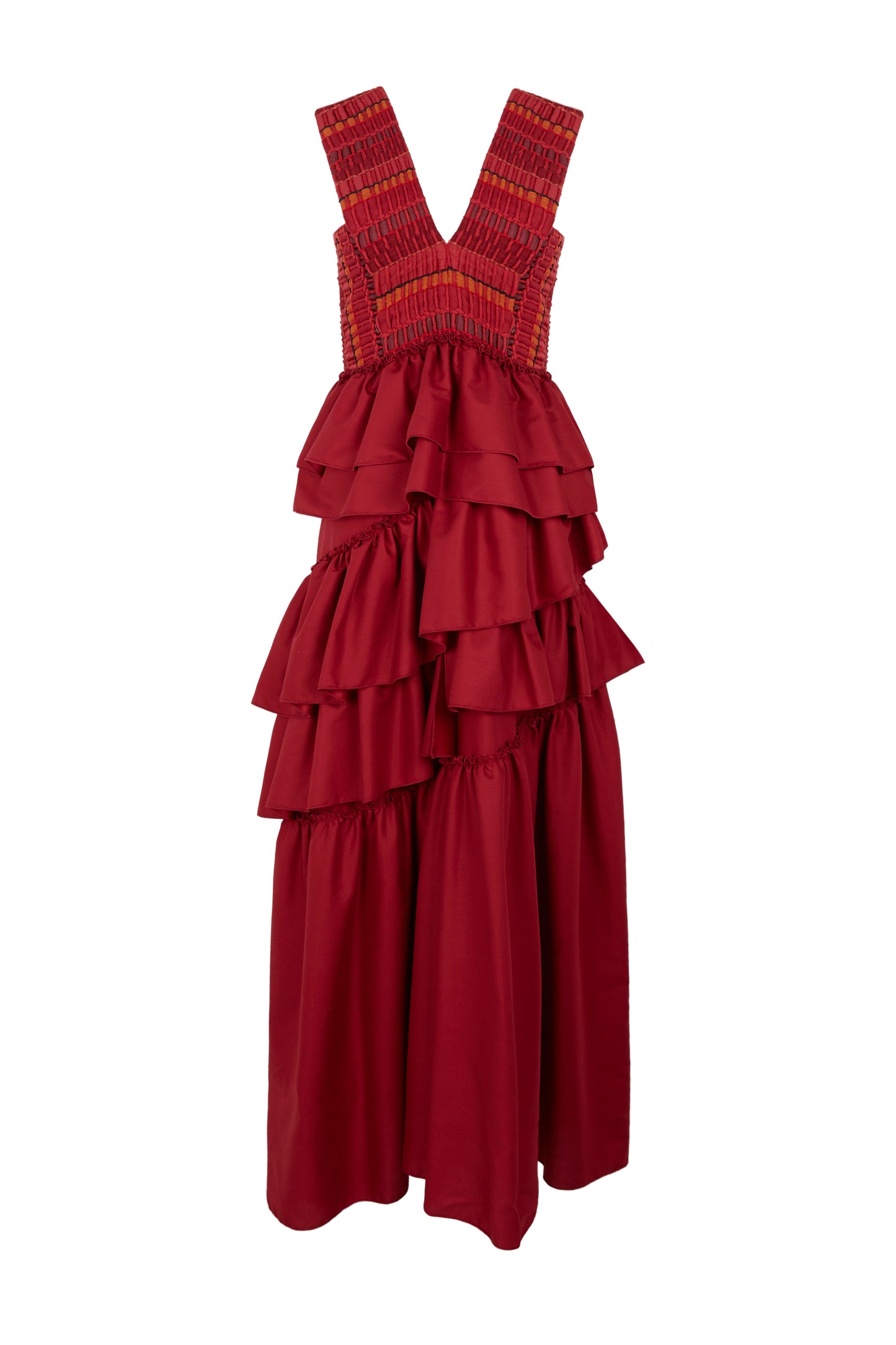 Vestido Cas Vino de Baudesson · 80% algodón y 15% seda, tejido en telar