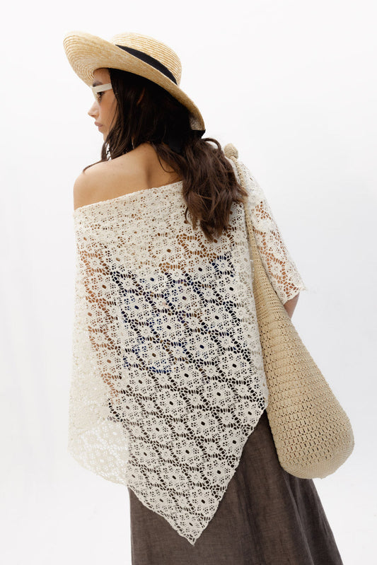 Capa Castillo de Arena de Baudesson, crochet · detalle 1