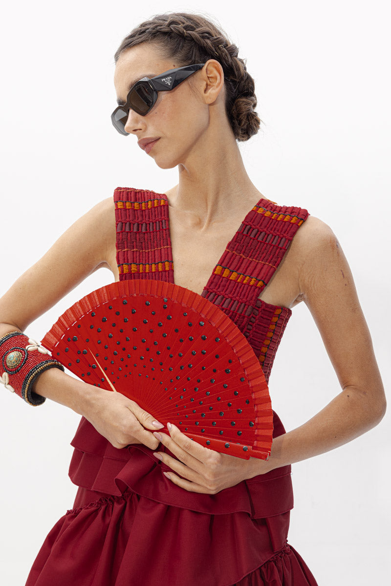 Vestido Cas Vino de Baudesson · detalle 7
