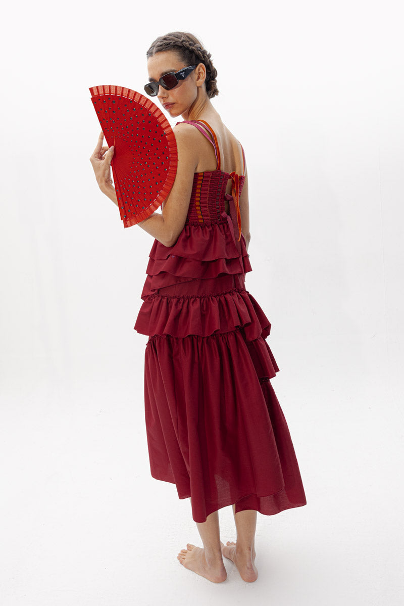 Vestido Cas Vino de Baudesson · detalle 6
