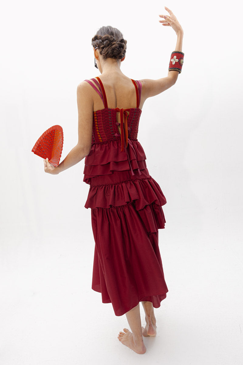 Vestido Cas Vino de Baudesson · detalle 9
