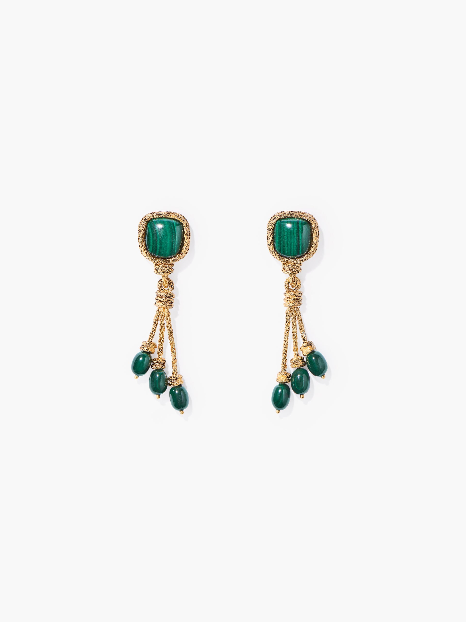 Pendientes Miki Malaquita - Aurelie Bidermann