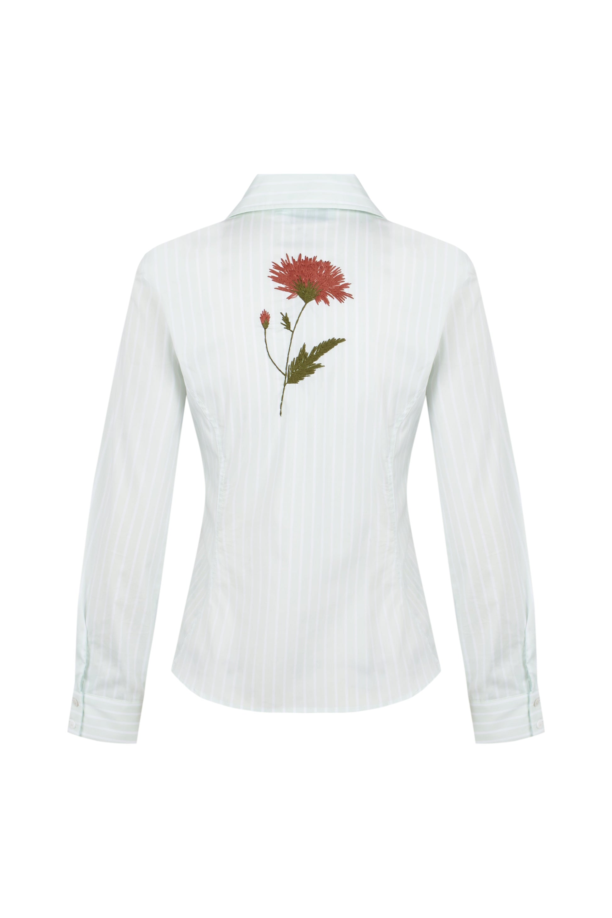Camisa de algodón a rayas verdes – Copines · PORTICO Concept, Turó Park Barcelona (vista 4)