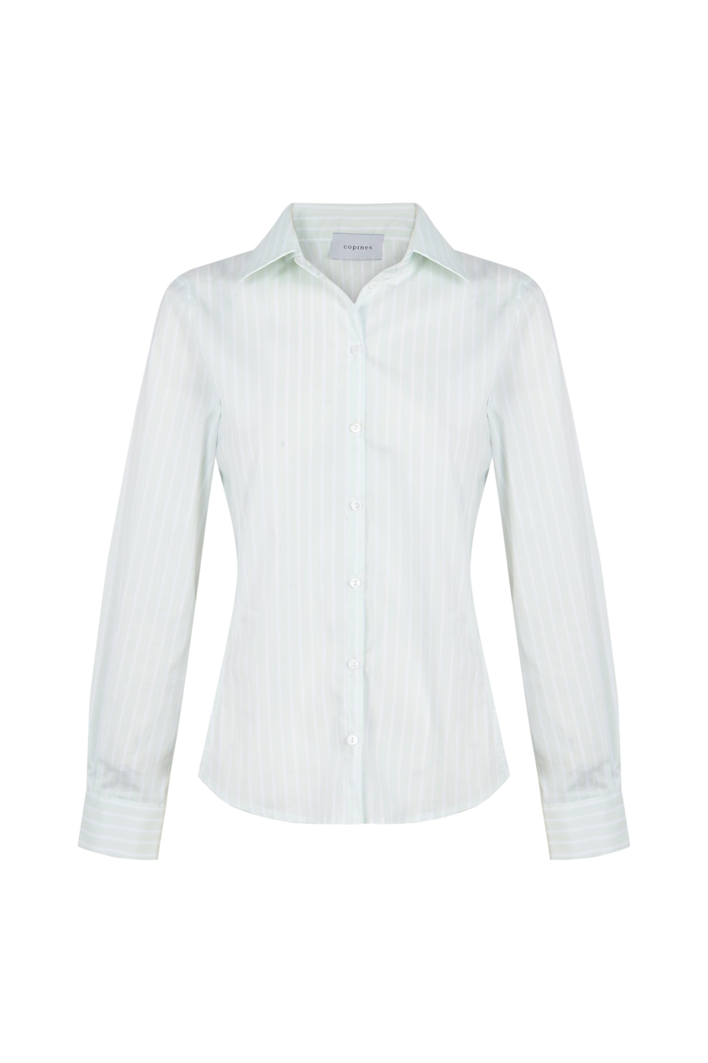 Camisa de algodón a rayas verdes – Copines · PORTICO Concept, Turó Park Barcelona (vista 5)