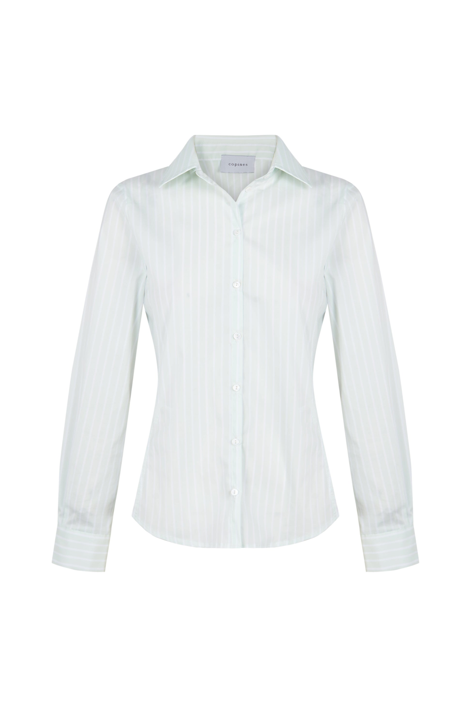 Camisa de algodón a rayas verdes – Copines · PORTICO Concept, Turó Park Barcelona (vista 5)