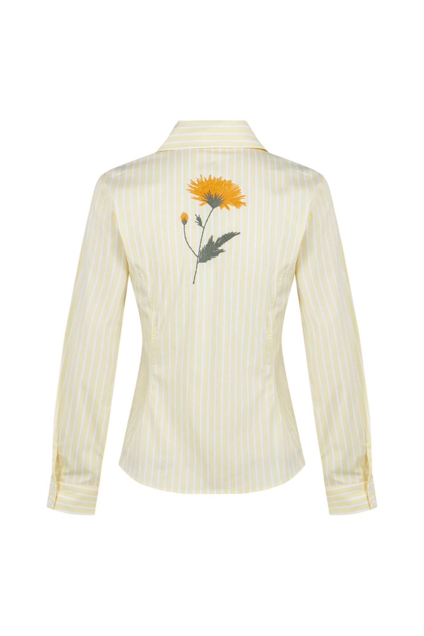 Camisa de algodón a rayas amarillas – Copines · PORTICO Concept, Turó Park Barcelona (vista 3)