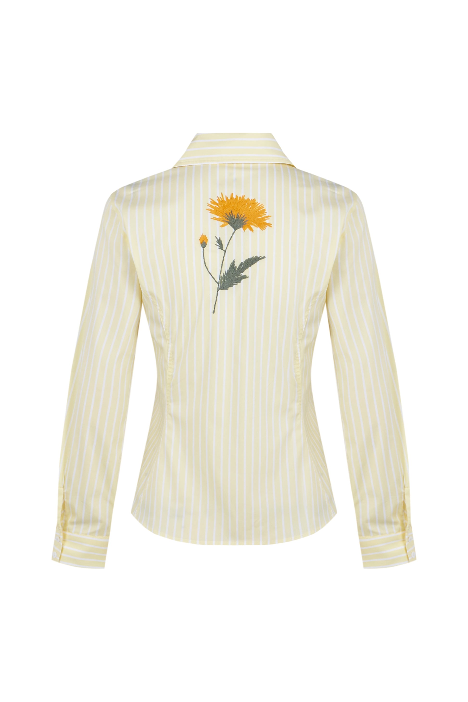 Camisa de algodón a rayas amarillas – Copines · PORTICO Concept, Turó Park Barcelona (vista 3)