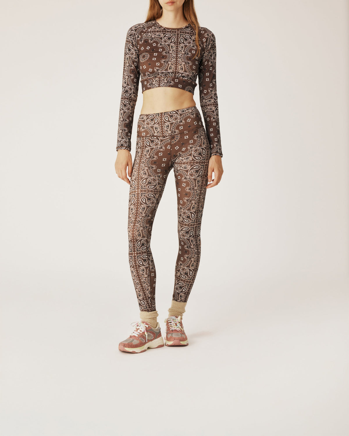 Pantalón de Yoga Bandana Chocolate de Arizona Love · vista 2