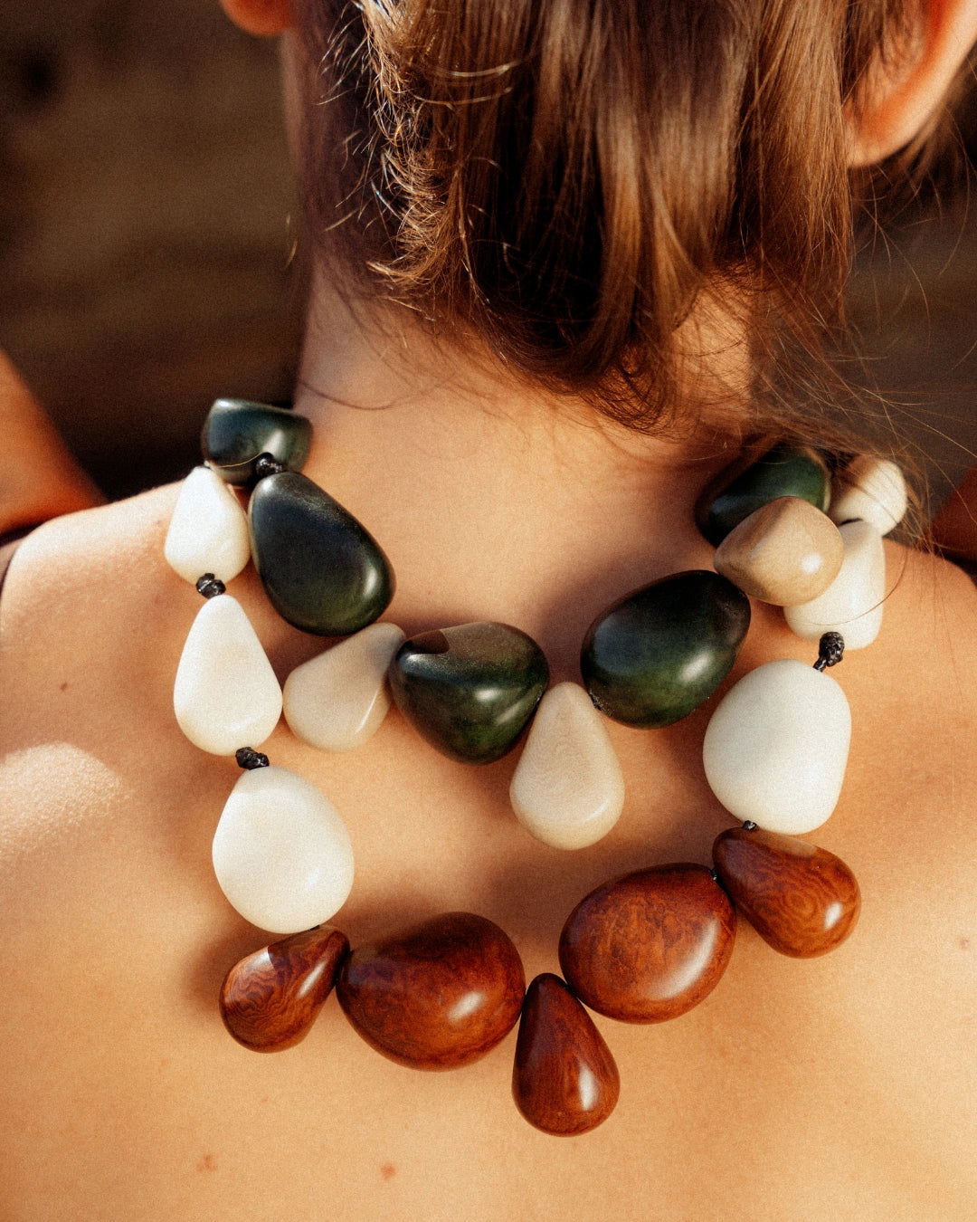 Collar Marina verde esmeralda de Coper · detalle 2