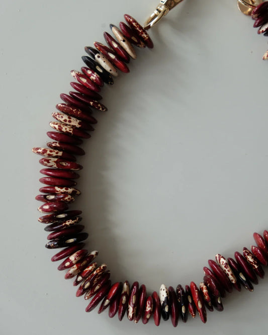 COLLAR AGNES BURGUNDY