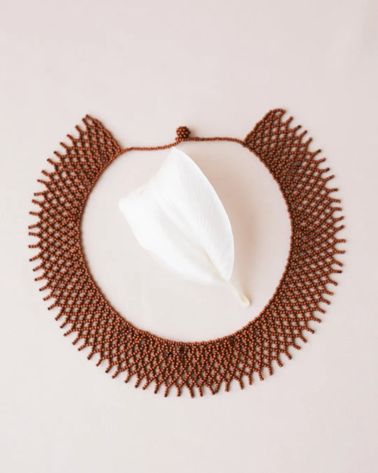 COLLAR LETICIA MALBEC