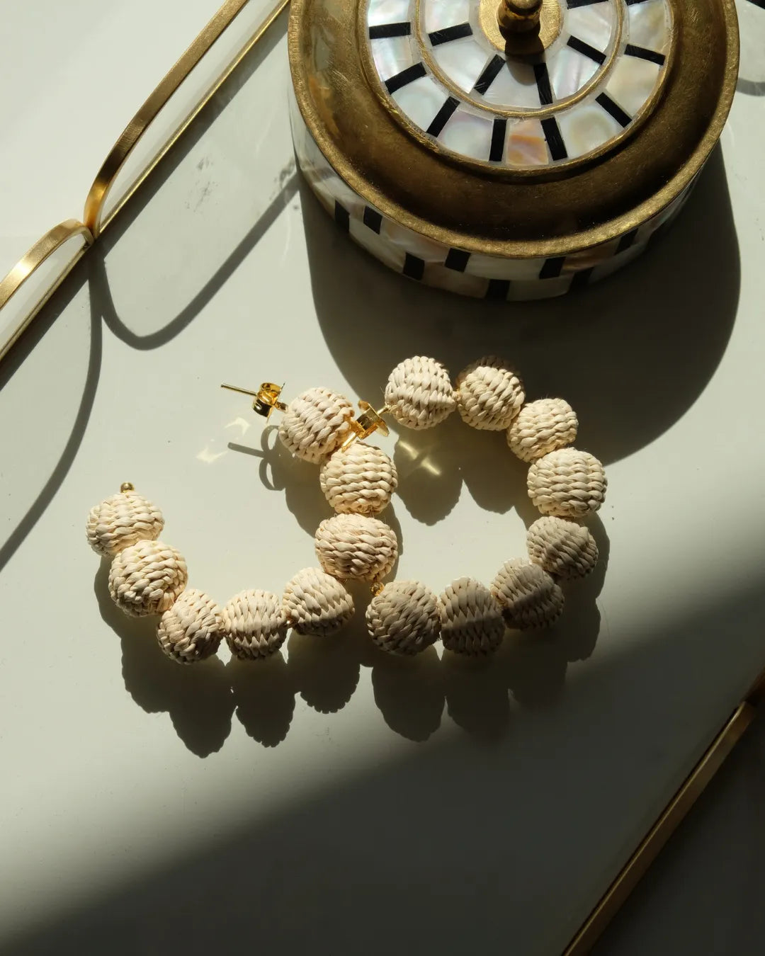 PENDIENTE VERONA BEIGE