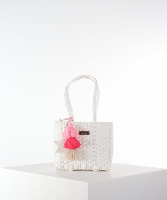 Bolso Ondara Mini Marfil de Ondara Bags · plástico reciclado HDPE tejido a mano